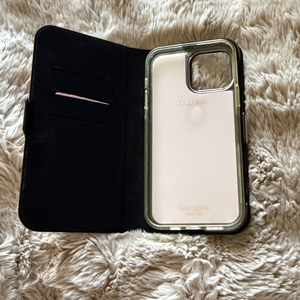 Kate Spade Light pink and Tan Wallet phone case for iPhone 13 Pro Max!! - Picture 3 of 6